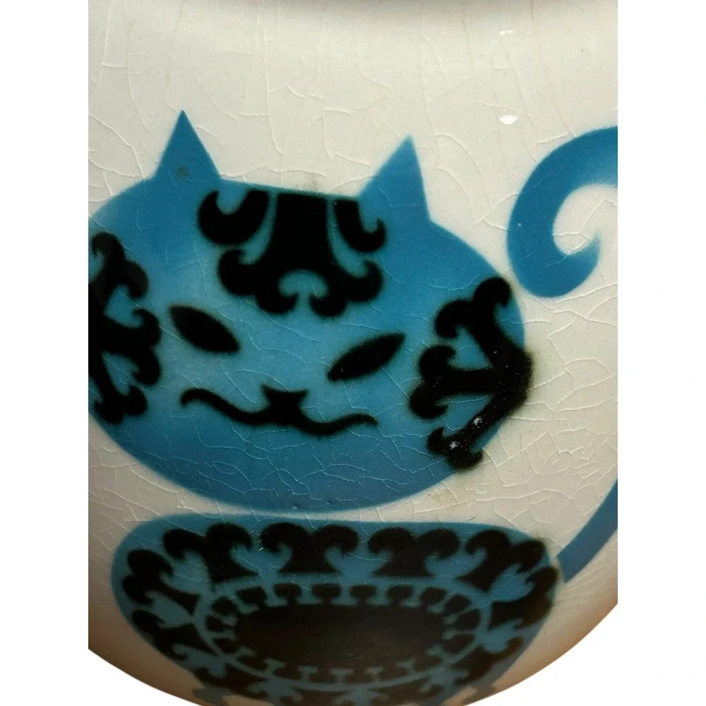 Vintage Kitsch Arabia Finland Kissa Cat Pitcher Mid Century Gunvor Olin-Grönqvis
